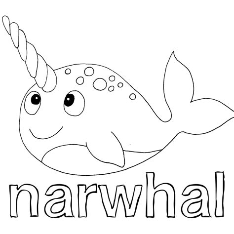 Printable Narwhal